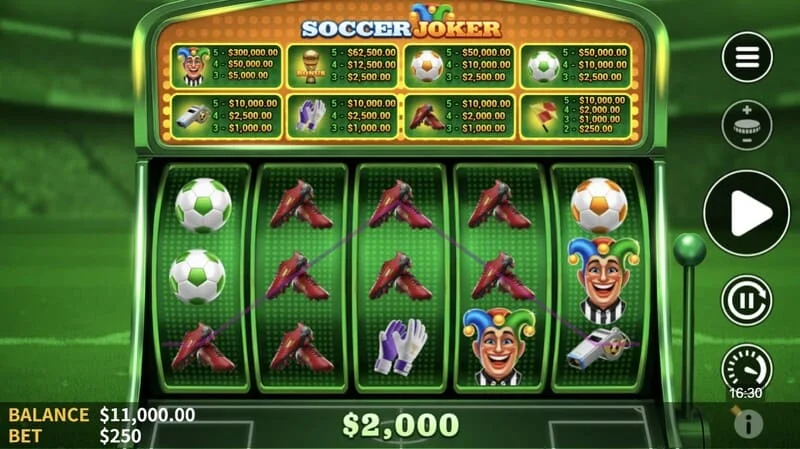 Soccer Joker - печеливша комбинация на барабаните